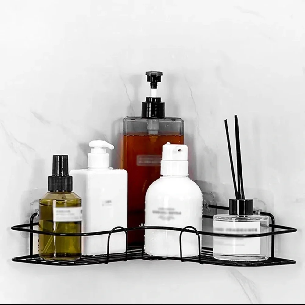 One Piece Bathroom Shelf, Shower Caddy Rack, No Punching - Triangle Storage